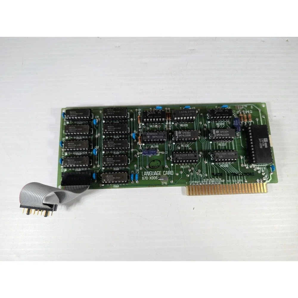 Microsoft 16K Language Card 670-X006 RAM Apple II & II Plus 1980 Tested Working